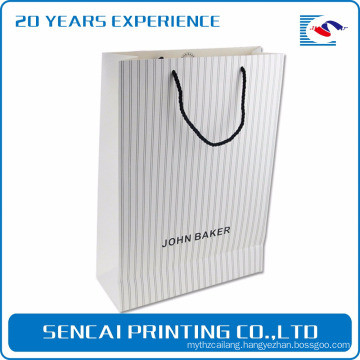 Sencai hotsale elegant shopping packing paper bag